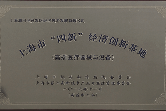 上海市“四新”经济创新基地(高端医疗器械和设备)